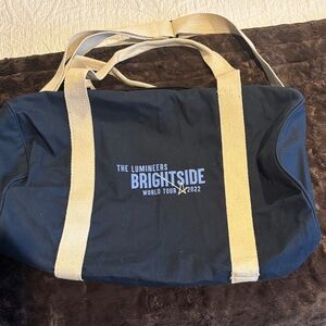 Navy and Tan Lumineers Tour Bag